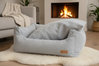 Burrow Dog Bed - Dove Grey - No dog v3