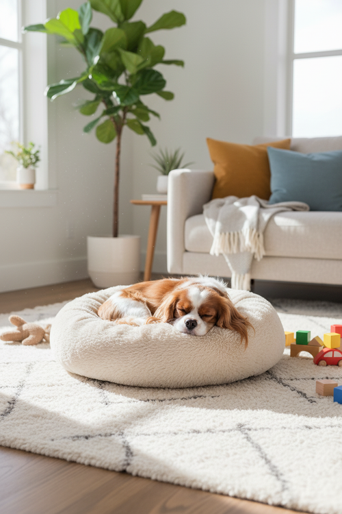Cloud Comfort Bed - Beige family living room