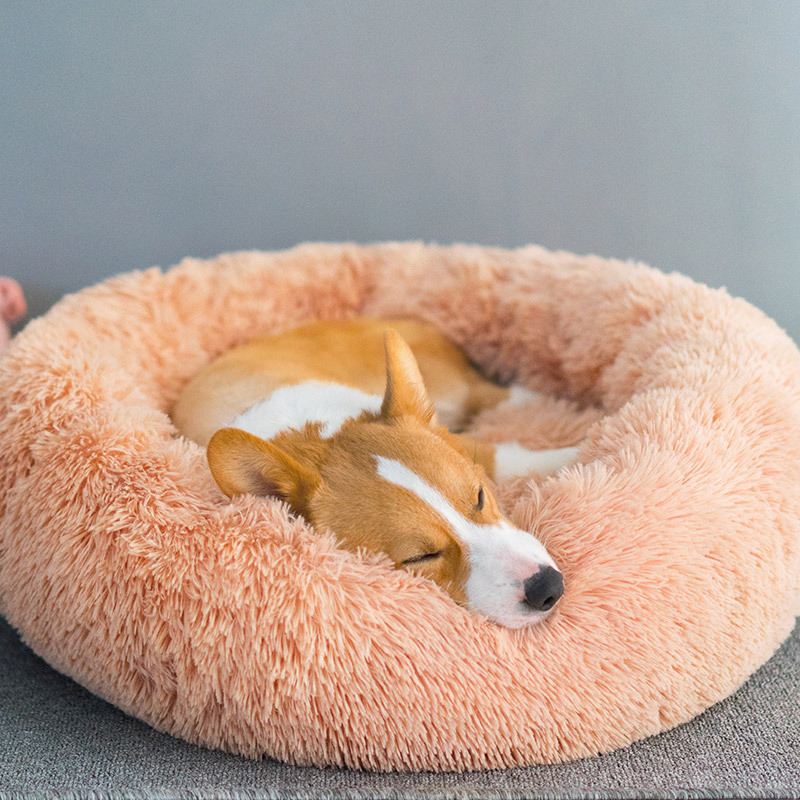 Pet Dog Bed Comfortable Donut Cuddler - Feeling Joyful Shop